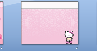 Coretan Rissa Hello  Kitty  2 Powerpoint  Template