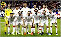 SELECCIÓN DE ESPAÑA - Temporada 2016-17 - David De Gea, Sergio Ramos, Gerard Piqué, Sergio Busquets y Álvaro Morata; Pedro Rodríguez, Dani Carvajal, Andrés Iniesta, Isco Alarcón, Koke Resurrección y Jordi Alba - SELECCIÓN DE FRANCIA 0 SELECCIÓN DE ESPAÑA 2 (David Silva y Gerard Deulofeu). 28/03/2017. Partido internacional amistoso. Saint-Denis, París, Francia, Stade de France - Alineación: De Gea; Carvajal, Sergio Ramos, Piqué, Jordi Alba (Nacho 86'); Koke (Ander Herrera 75'), Busquets, Isco (Silva 53'); Pedro (Deulofeu 67'), Morata (Iago Aspas 84'), Iniesta (Thiago Alcántara 53')