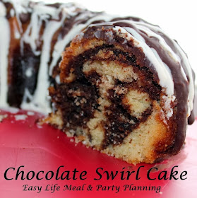 Chocolate Swirl Bunddt Cake - Easy Life Meal & Party Planning 