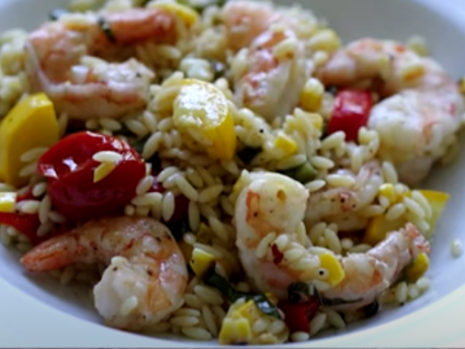 Perfect Summer Pasta Salad With Grilled Shrimp