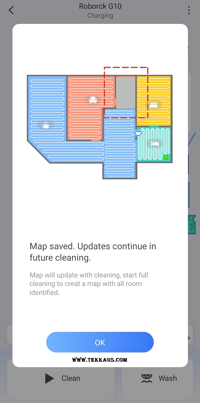 Roborock G10 App Control 3D Mapping View