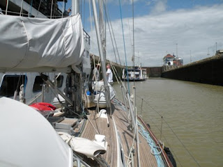 In the Miraflores locks