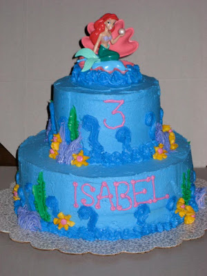 Ariel Birthday Cake on Ariel Mermaid Birthday Cake