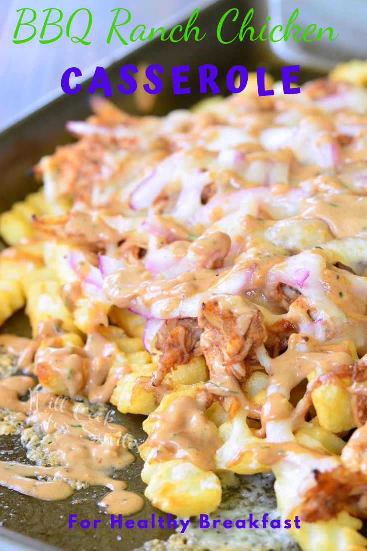 #BBQ #RANCH #CHICKEN #CASSEROLE #Dinner #Easyrecipe