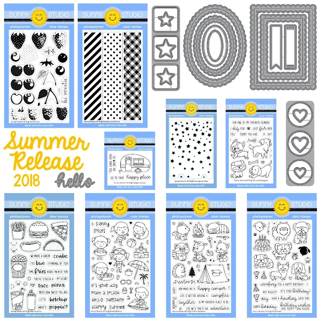 Sunny Studio Stamps: Summer 2018 Release Stamp Sets & Dies