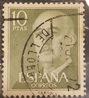 Sello General Franco España 1955