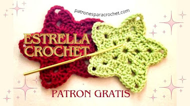 Patrón gratis de estrella crochet de 5 puntas | Explicación en español