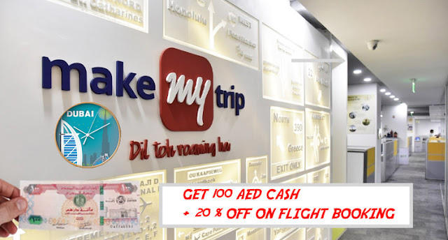 Get AED 100 Cash and 20% off on Flight Booking