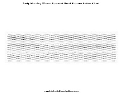 Free Early Morning Waves Bracelet Seed Bead Pattern Letter Chart