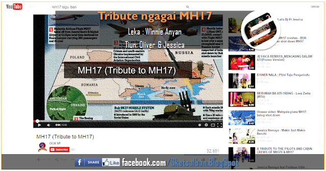 Tribute ngagai MH17 | Jessica Remaya | SketsaIBANblog