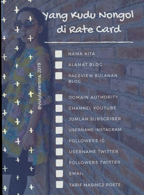 contoh rate card