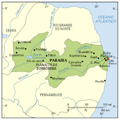 Paraíba Mapa da Cidade
