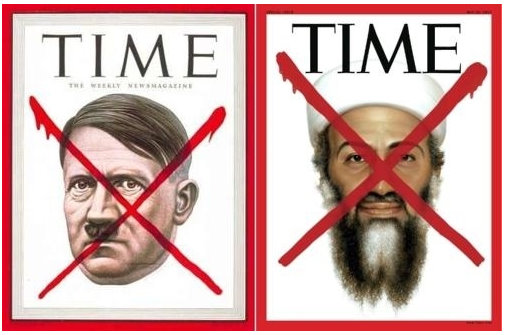 osama in laden vs hitler. Osama Bin Laden and Hitler.