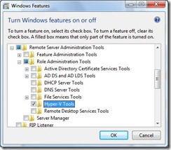 Turn Windows features on or off