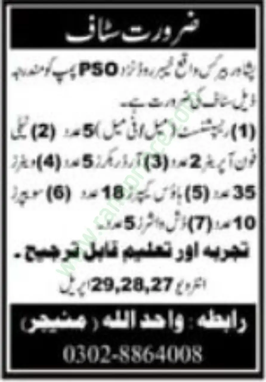 Peshawar Barracks Jobs 2024