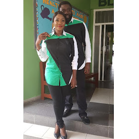 Mercy Johnson and hubby Odi Okojie step out in matching outfits