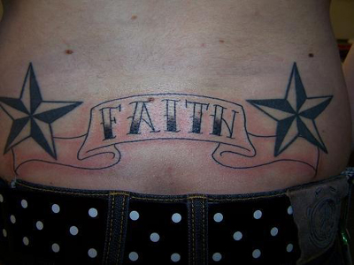 lower back tattoos stars
