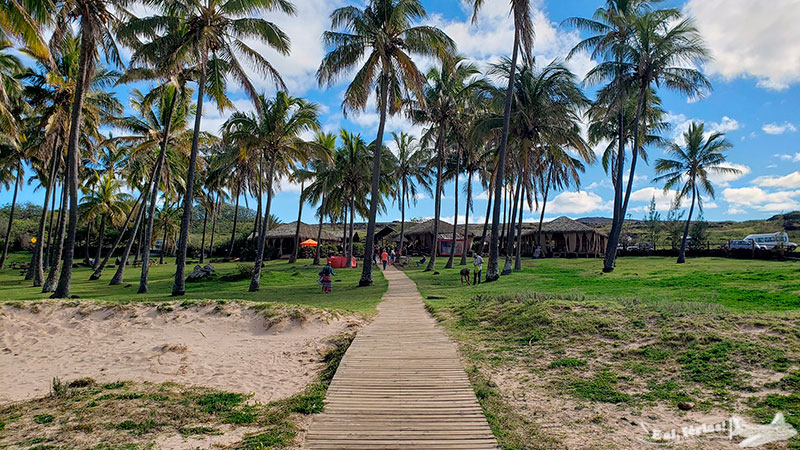 Praia de Anakena.