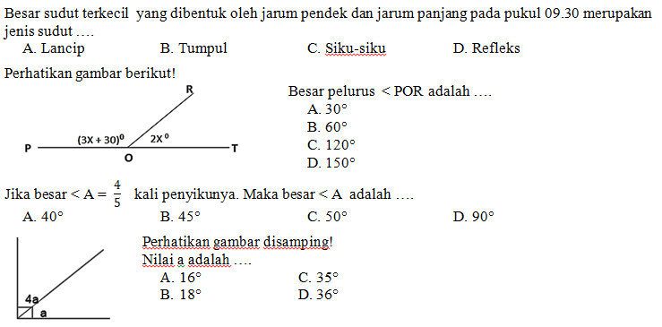 Kisi-kisi, Soal dan Jawaban Matematika SMP Kelas 7 ...