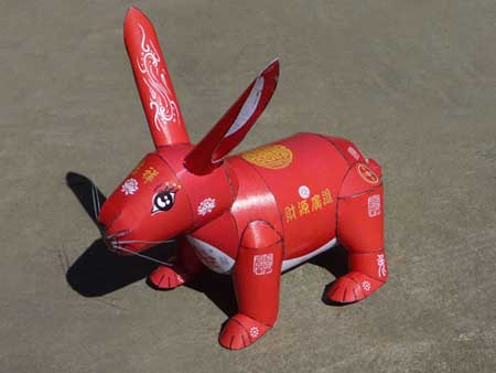 2011 Year of the Rabbit Papercraft Stahlhart