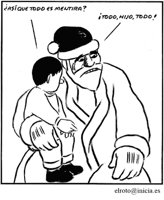 Viñeta de El Roto, publicada en el diario El Pais el 22/12/2008.