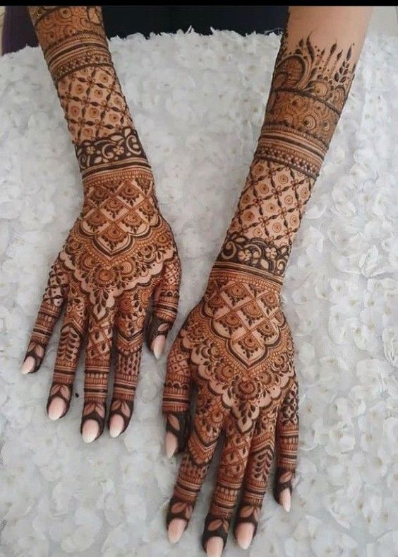 Bharwa Bridal Mehndi Design