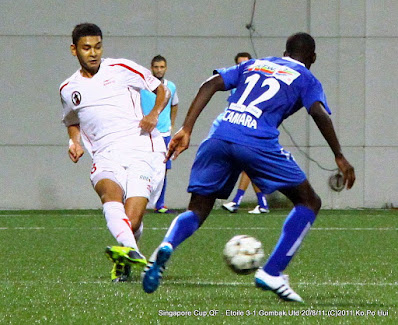 Ismail Yunos (in white outfit) making his pass on JBS turf