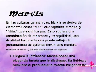 ▷ Significado del nombre Marvis