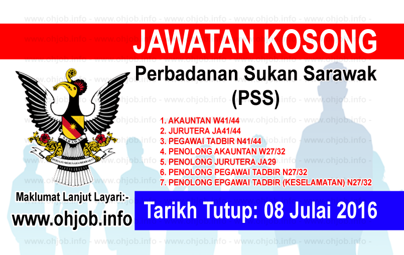 Jawatan Kosong Perbadanan Sukan Sarawak (PSS) (08 Julai 