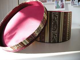 DIY Hat Box, DIY Fabric Box, DIY Box, Handmade hat box, Fabric Covered box