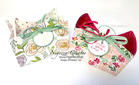 Nigezza Creates with Stampin' Up! Quick Easy Gift Bag From 6"x6" Best Dressed DSP