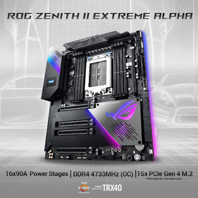 Officially on ASUS ROG ZENITH II Extreme for Threadripper!