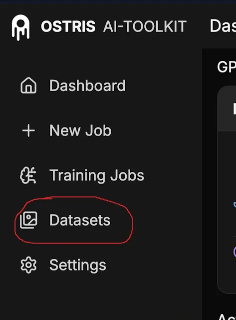 click on Datasets options click on Datasets options