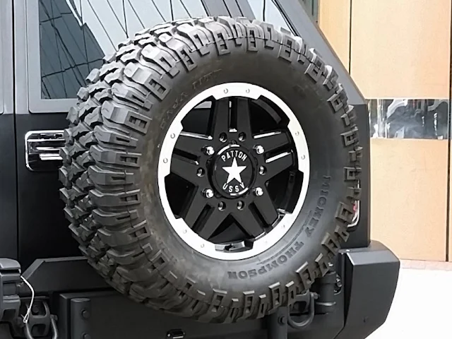 USSV PATTON marking on spare wheel