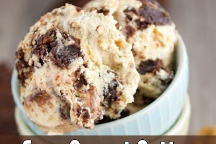 Easy Peanut Butter Brownie Ice Cream