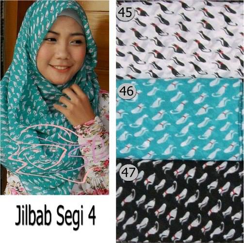 Modis 40+ Jilbab Motif Segi Empat