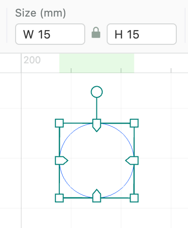 Create the inner ring at the diameter of the ring size