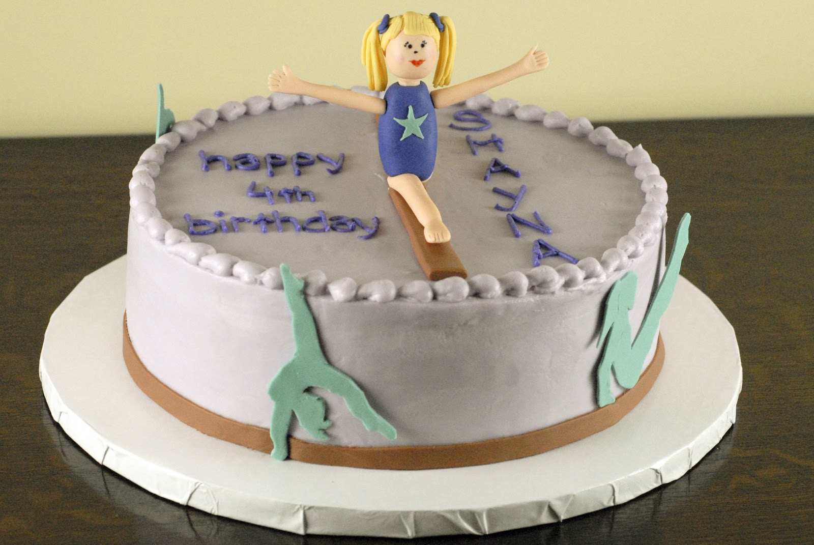 cool easy birthday cake gymnast birthday cake