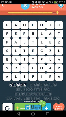 WordBrain 2 soluzioni: Categoria In Aria (7X7) Livello 5