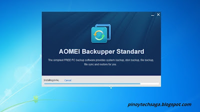 AOMEI Backupper Standard installation step 1