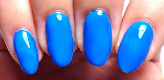 Neon Blue Nails