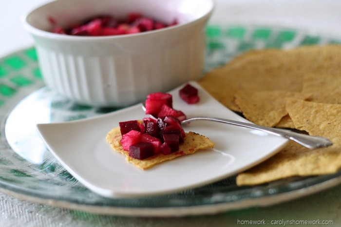 Beet & Apple Salsa via homework