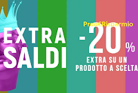 Logo Pittarello ''Extra Saldi : -20% extra su un prodotto già scontato''