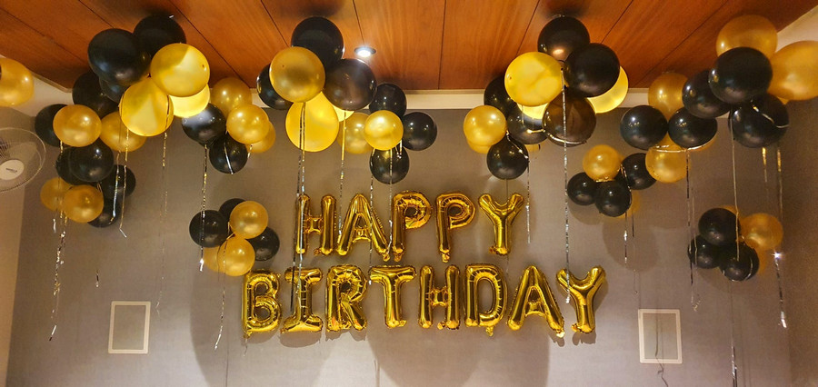 decoracion de cumpleaños sencilla para hombre y mujer