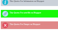 How to Make Awesome BLOCK QUOTES For Blogspot With Icon | Cara Membuat Blok Quotes Keren untuk Blogspot dengan Icon
