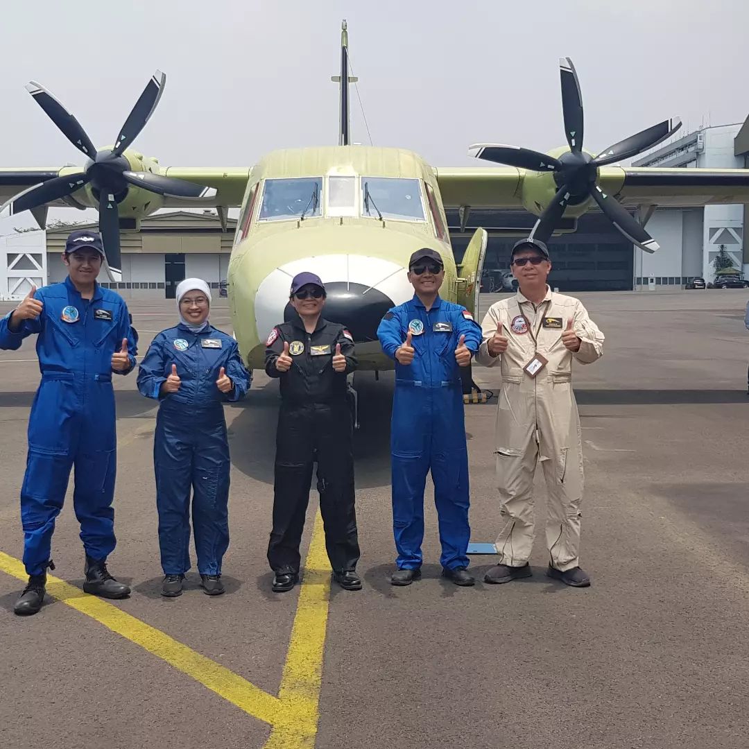 印尼PTDI航太公司:NC212i運輸機進行新型螺旋槳飛行測