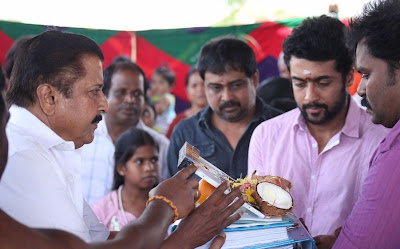 surya, Sivakumar, Hari in singam pooja