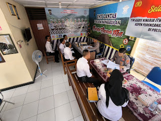 Kapolsek Nanggulan Terima Kunjungan Tim Audit Kinerja Itwasda Polda DIY di Polsek Nanggulan