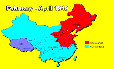 China april 1949 map