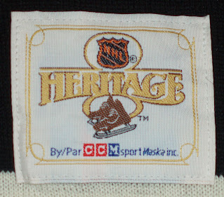 NHL Heritage Collection jersey - inside the neck label - 2